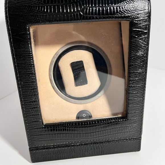 Renzo Romagnoli Black Crocco Leather Single Watch Wander Box RENZBO-045 - Picture 11 of 16